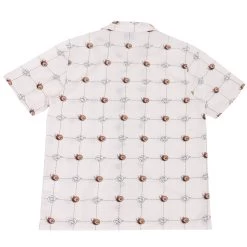 DJ Short Sleeve Soft Collar Shirt - Flaming Eye Grid -Folk Store 2X3A5526