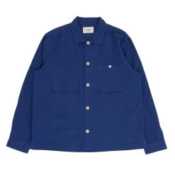 Patch Overshirt - Blue Crinkle