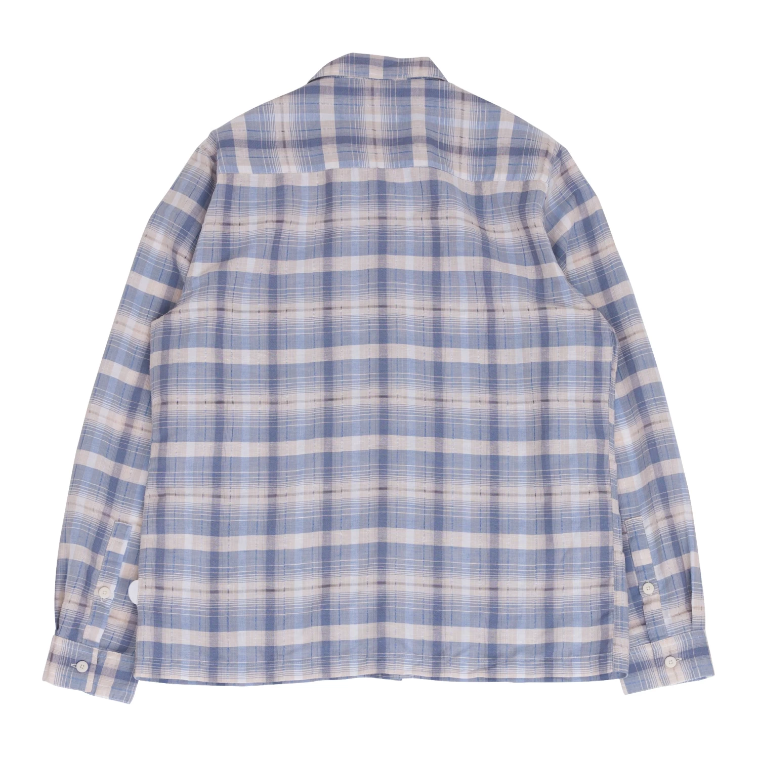 Patch Shirt - Soft Blue Open Check 12 Patch Shirt - Soft Blue Open Check - Image 10