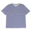 1x1 Stripe Tee - Cobalt Ecru -Folk Store AW24pre 068