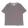 1x1 Stripe Tee - Charcoal Ecru 2 1x1 Stripe Tee - Charcoal Ecru -Folk Store AW24pre 071