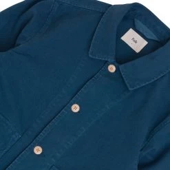 Prism Jacket - Ocean Blue Canvas -Folk Store AW24pre 075