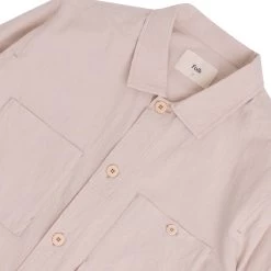 Patch Overshirt - Soft Pink Crinkle 15 Patch Overshirt - Soft Pink Crinkle -Folk Store AW24pre 097