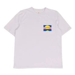 Slub Embroidery Tee - Off White Sun DP