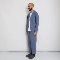 Wide Fit Blazer - Soft Blue -Folk Store AW24preMarcelostyledshots 038