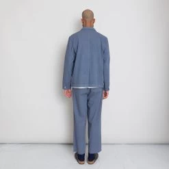 Wide Fit Blazer - Soft Blue -Folk Store AW24preMarcelostyledshots 040