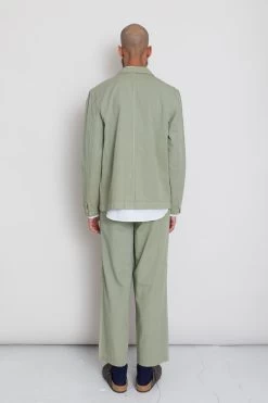 Wide Fit Blazer - Sage Summer Twill -Folk Store AW24preMarcelostyledshots 065