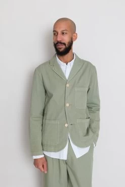 Wide Fit Blazer - Sage Summer Twill -Folk Store AW24preMarcelostyledshots 072