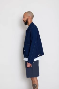 Prism Jacket - Indigo Waffle 15 Prism Jacket - Indigo Waffle -Folk Store AW24preMarcelostyledshots 192