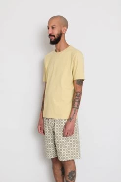 Contrast Sleeve Tee - Wheat -Folk Store AW24preMarcelostyledshots 217