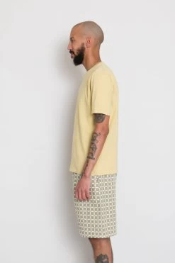 Contrast Sleeve Tee - Wheat -Folk Store AW24preMarcelostyledshots 218