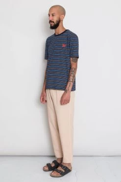 Multistripe Tee - Navy Moon DP -Folk Store AW24preMarcelostyledshots 229