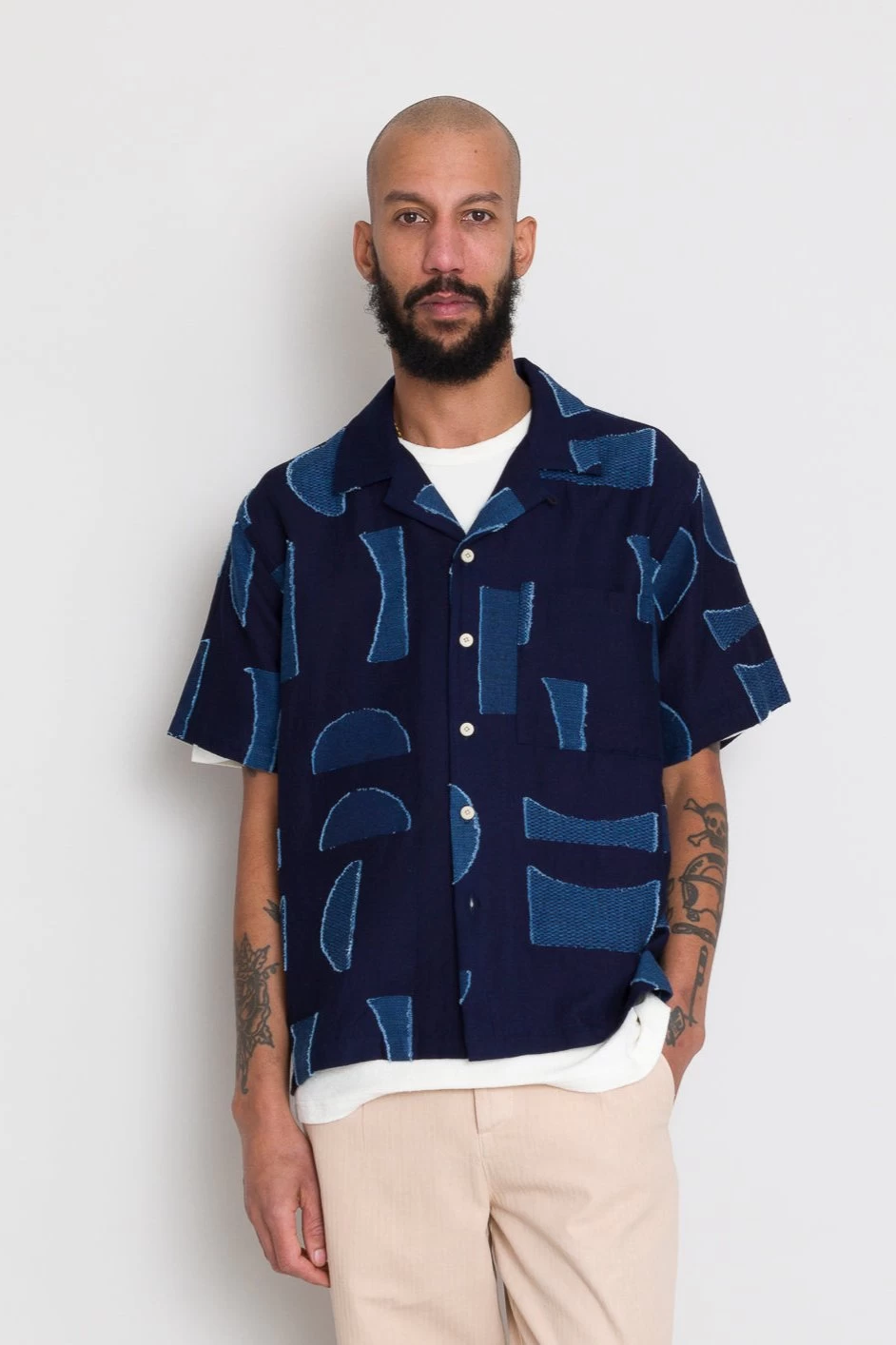 Relaxed Soft Collar Shirt - Indigo Moon DP 10 Relaxed Soft Collar Shirt - Indigo Moon DP - Image 8
