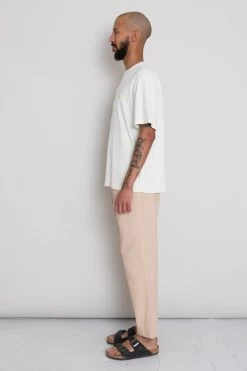 Relaxed Assembly Tee - Stone Terry DP -Folk Store AW24preMarcelostyledshots 259