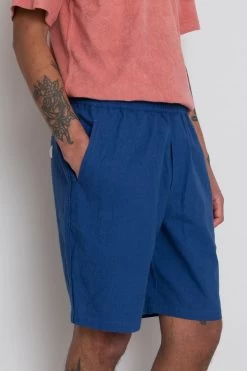 Assembly Short - Blue Crinkle 18 Assembly Short - Blue Crinkle -Folk Store AW24preMarcelostyledshots 309