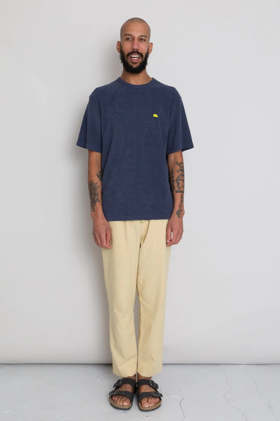 Relaxed Assembly Tee - Soft Navy Terry DP 4 Relaxed Assembly Tee - Soft Navy Terry DP - Image 2