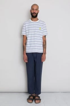 Drawcord Assembly Pant - Navy Summer Twill -Folk Store AW24preMarcelostyledshots 356