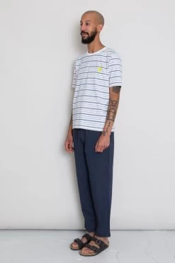 Multistripe Tee - Off White Sun DP 13 Multistripe Tee - Off White Sun DP -Folk Store AW24preMarcelostyledshots 357