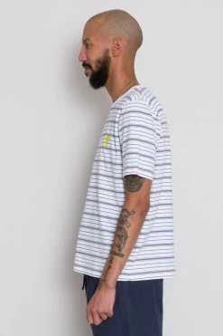 Multistripe Tee - Off White Sun DP 15 Multistripe Tee - Off White Sun DP -Folk Store AW24preMarcelostyledshots 358