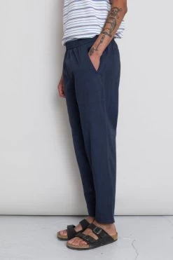 Drawcord Assembly Pant - Navy Summer Twill -Folk Store AW24preMarcelostyledshots 367