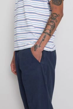Drawcord Assembly Pant - Navy Summer Twill -Folk Store AW24preMarcelostyledshots 369