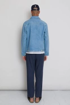 Assembly Pant - Navy Summer Twill -Folk Store AW24preMarcelostyledshots 375