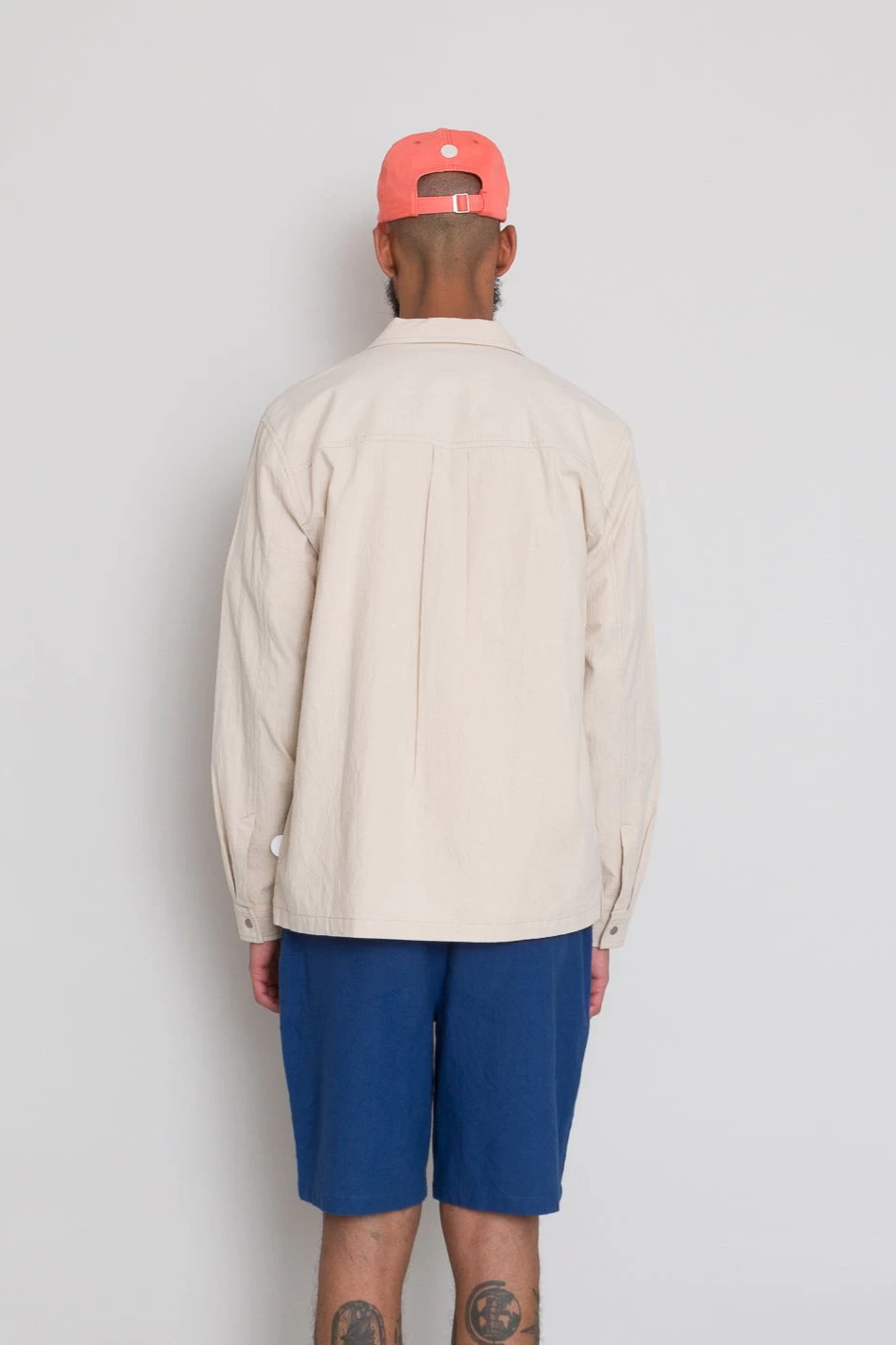 Patch Overshirt - Soft Pink Crinkle 8 Patch Overshirt - Soft Pink Crinkle - Image 6