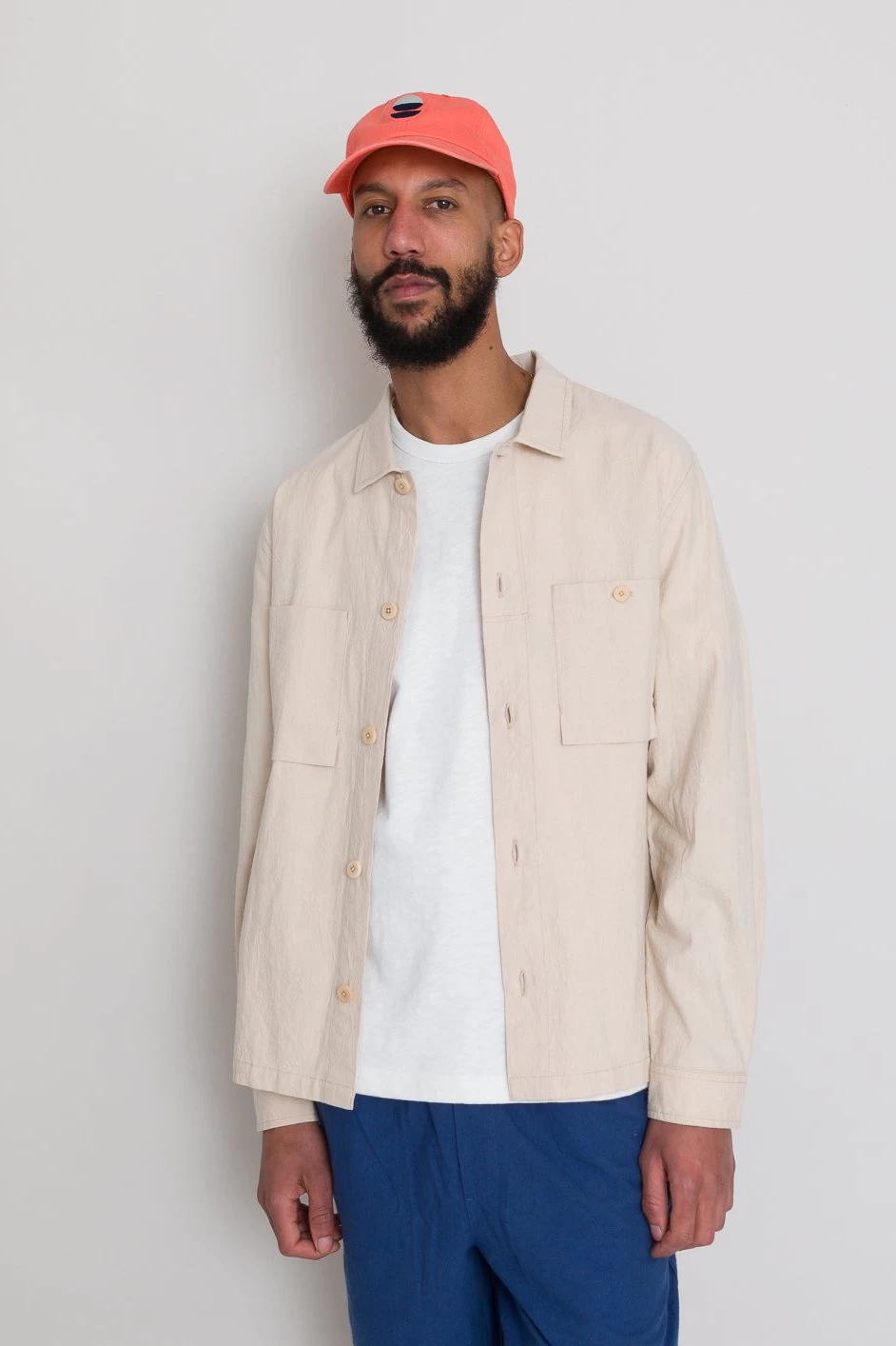 Patch Overshirt - Soft Pink Crinkle 9 Patch Overshirt - Soft Pink Crinkle - Image 7