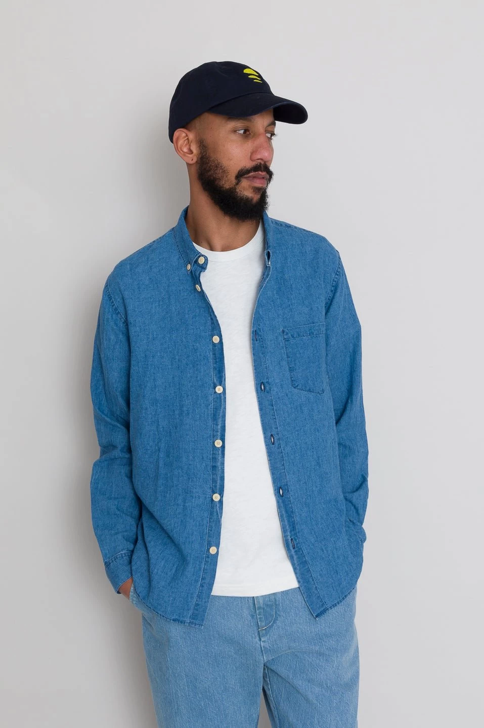 Relaxed Fit Shirt - Linen Indigo 11 Relaxed Fit Shirt - Linen Indigo - Image 9