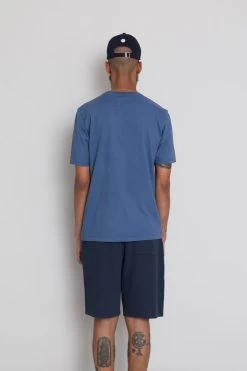 Contrast Sleeve Tee - Soft Blue -Folk Store AW24preMarcelostyledshots 644