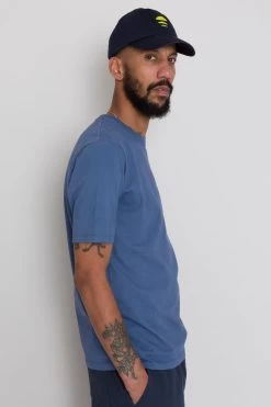 Contrast Sleeve Tee - Soft Blue -Folk Store AW24preMarcelostyledshots 649