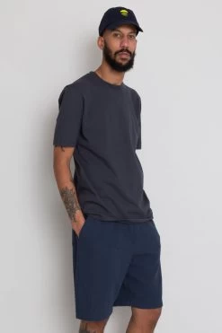 Contrast Sleeve Tee - Graphite -Folk Store AW24preMarcelostyledshots 656