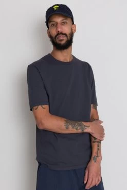 Contrast Sleeve Tee - Graphite -Folk Store AW24preMarcelostyledshots 659