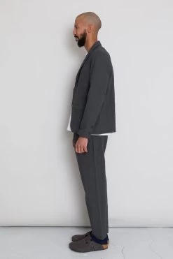 Assembly Suit Trouser - Graphite Crinkle -Folk Store AW24preMarcelostyledshots 675