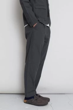 Assembly Suit Trouser - Graphite Crinkle -Folk Store AW24preMarcelostyledshots 691