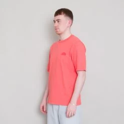 Slub Tee - Coral 12 Slub Tee - Coral -Folk Store Archivess242 076