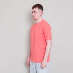 Contrast Sleeve Tee - Coral -Folk Store Archivess242 084