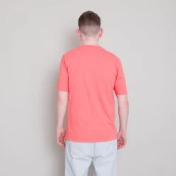 Contrast Sleeve Tee - Coral -Folk Store Archivess242 086