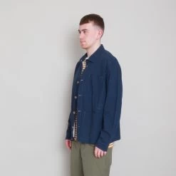 Assembly Jacket - Ash Navy Crinkle -Folk Store Archivess242 129