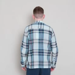 Patch Shirt - Ocean Blue Check -Folk Store Archivess242 190
