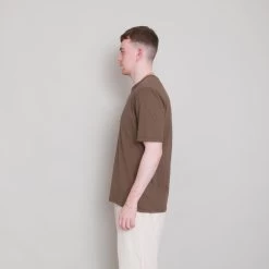 Contrast Sleeve Tee - Ash Brown -Folk Store Archivess242 247