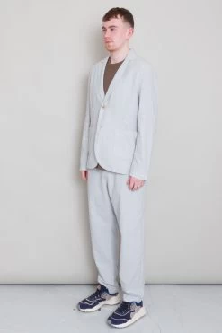 Cotton Linen Blazer - Mist Blue -Folk Store Archivess242 305