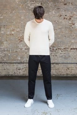 Drawcord Trousers - Black -Folk Store FolkE Com2613