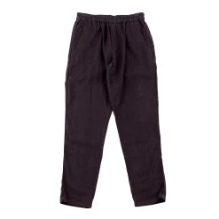Cotton Linen Trouser Drawcord - Soft Black