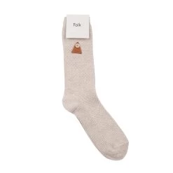 Waffle Socks - Stone Melange