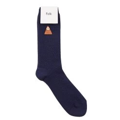Waffle Socks - Soft Navy