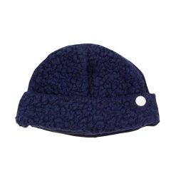 Fleece Beanie - Navy Wool