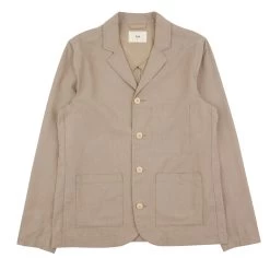 Patch Jacket - Mushroom Linen