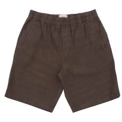 Assembly Short - Ash Brown Cotton Linen
