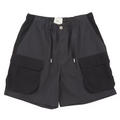 Prism Cargo Short - Black Washed Poplin